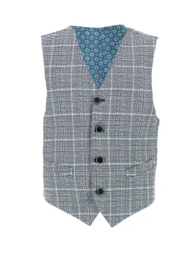 1880 Club Boys Doyle 55194 Waistcoat, Navy Multi