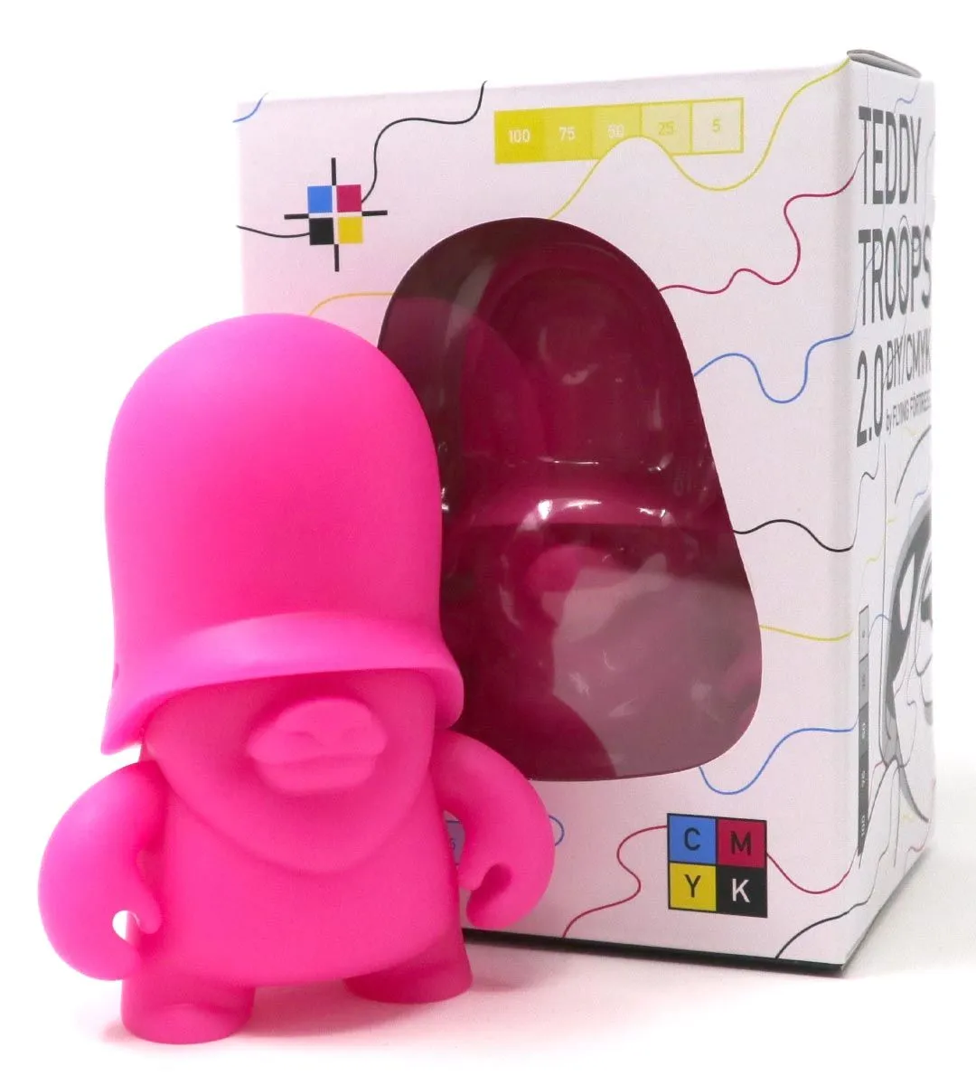 4" Teddy Troops 2.0 DIY/CMYK - Magenta