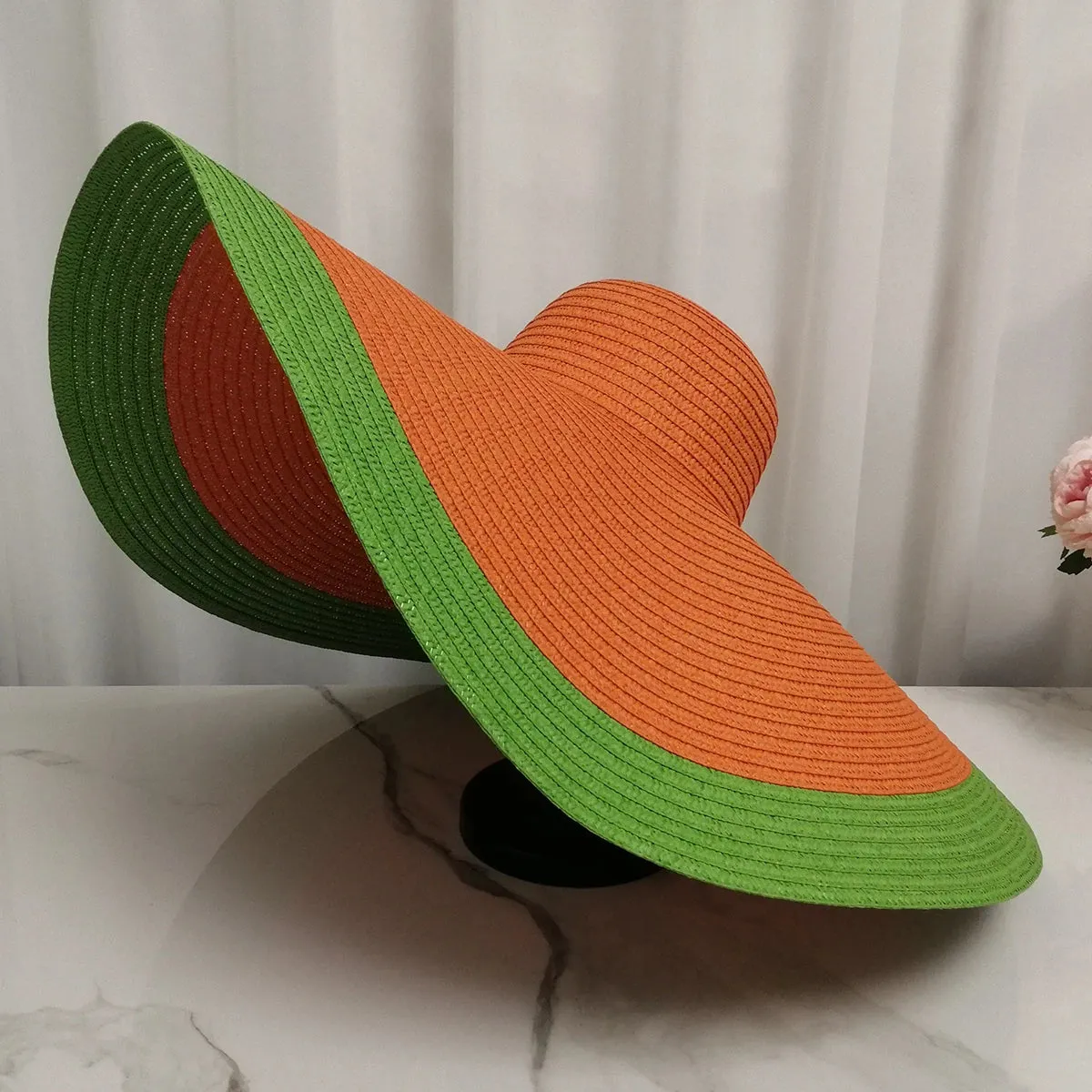 Années 80 Grand Chapeau De Paille Beverly Hills