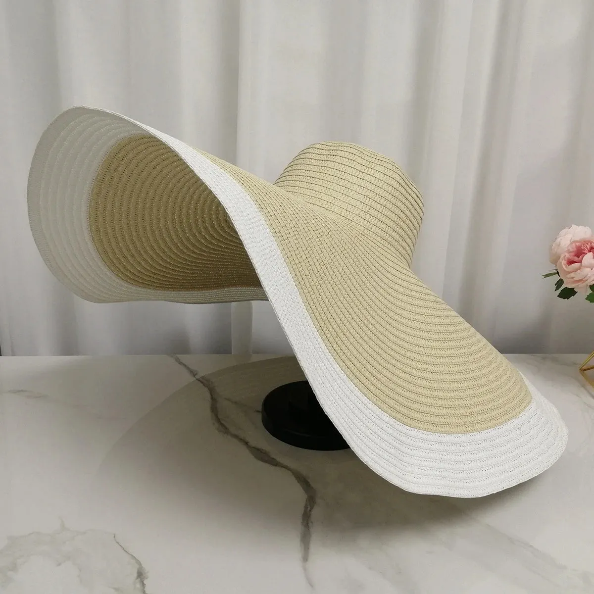 Années 80 Grand Chapeau De Paille Beverly Hills