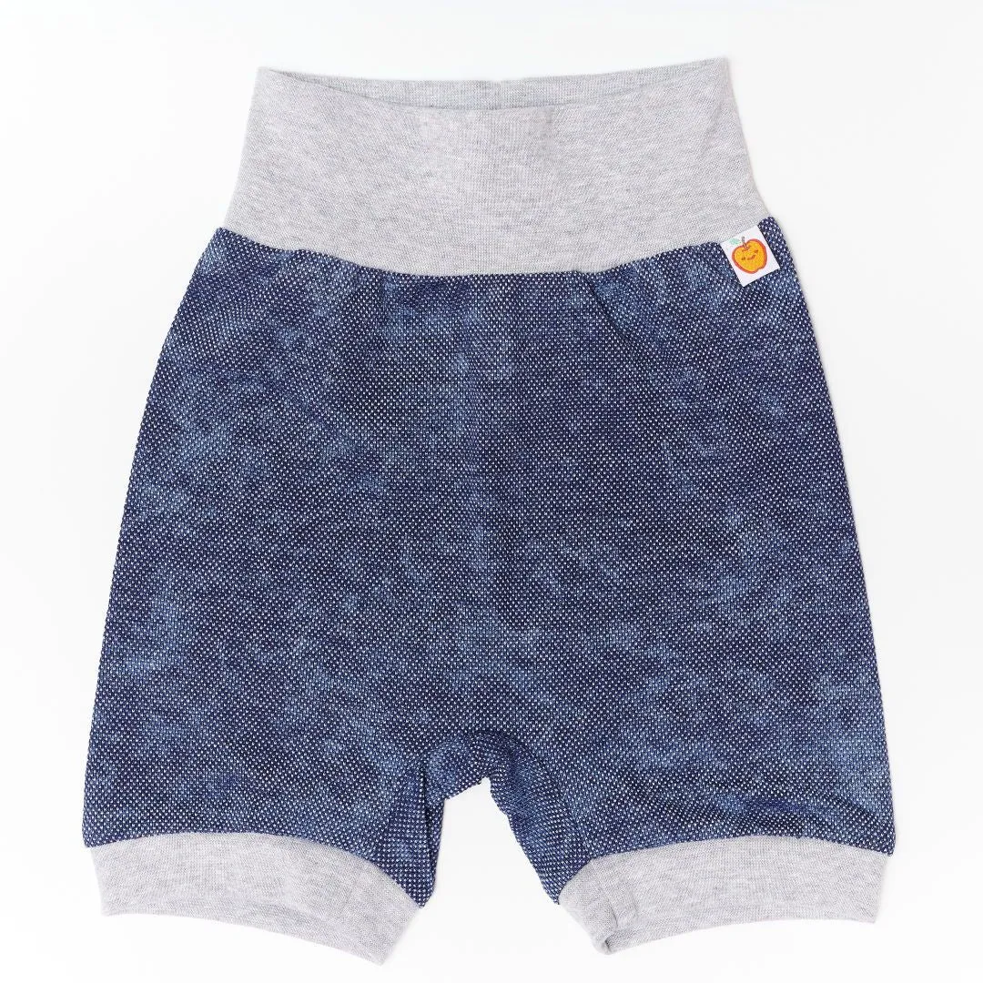 Baby Shorts "Pique Jeans/Grey"