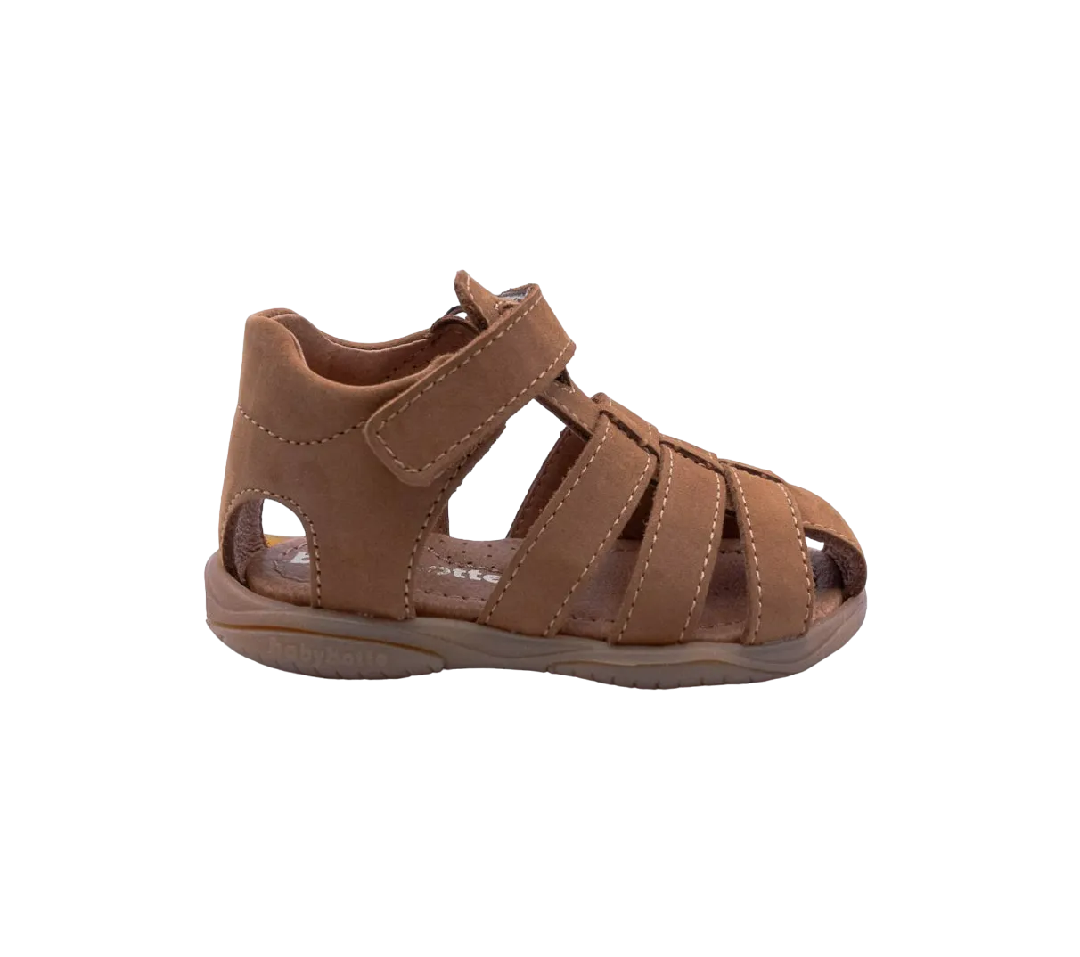 BABYBOTTE TAFARI Camel sandales nu pieds