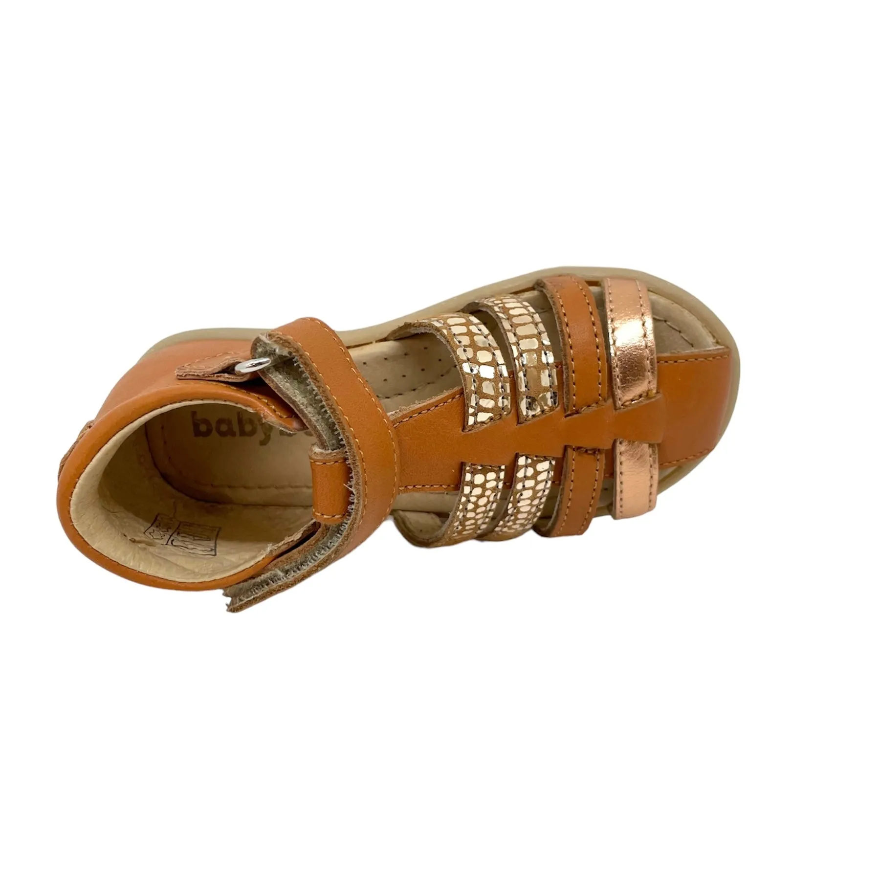 BABYBOTTE TERIYAKI camel sandales nu pieds