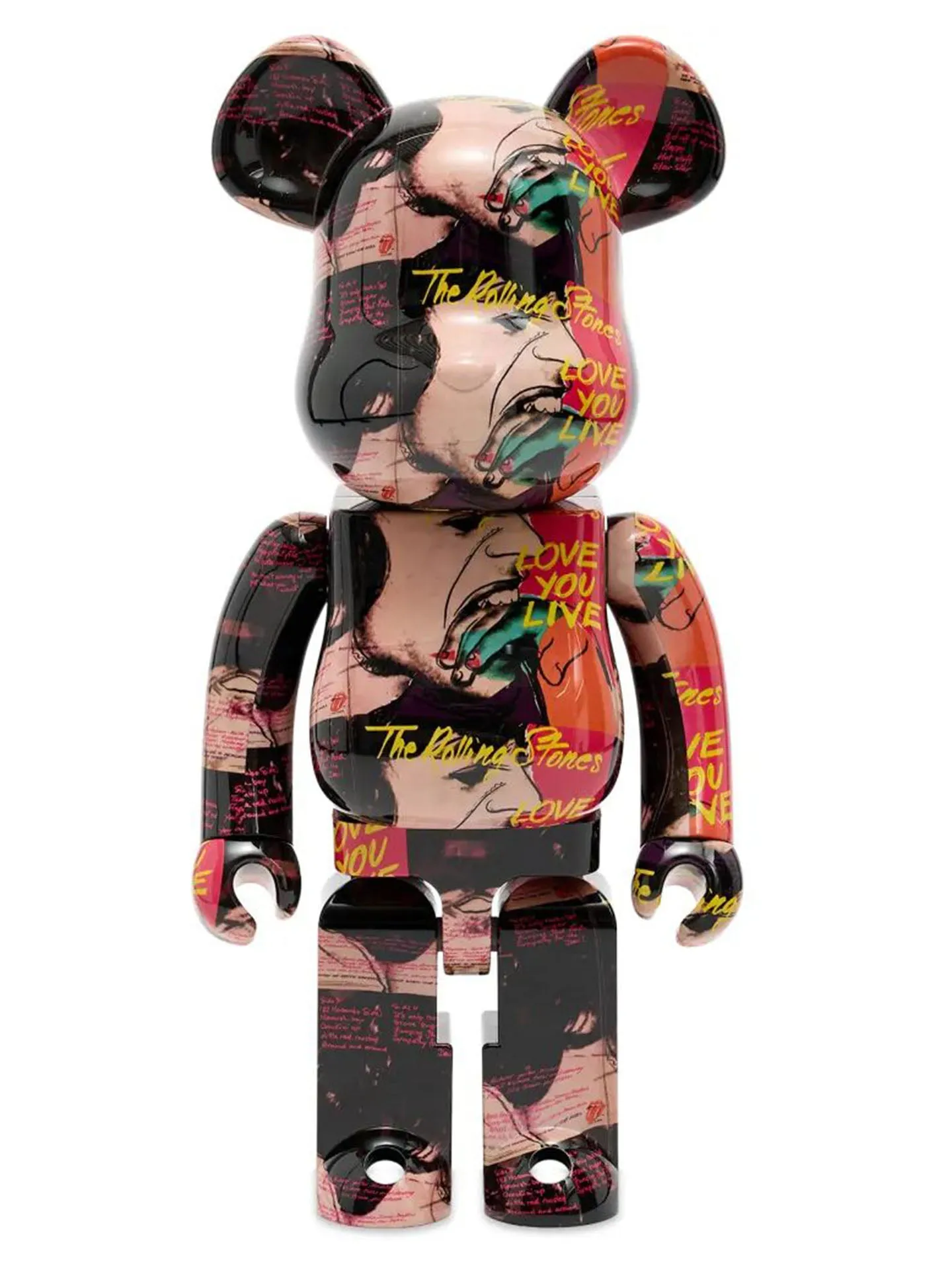 BE@RBRICK 1000% - Andy Warhole The Rolling Stones - Love you Live