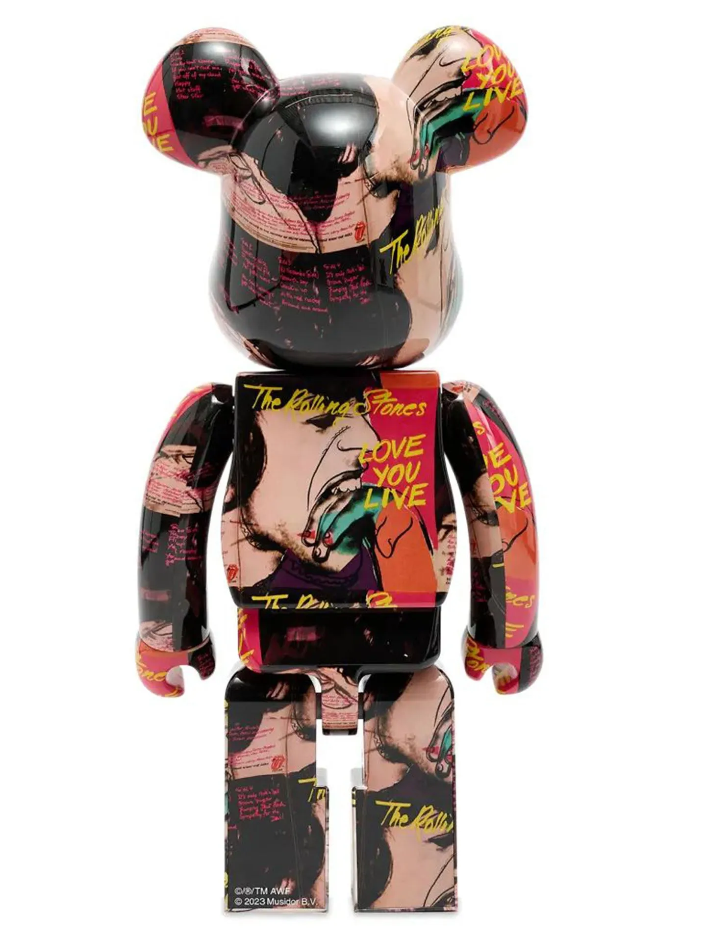 BE@RBRICK 1000% - Andy Warhole The Rolling Stones - Love you Live