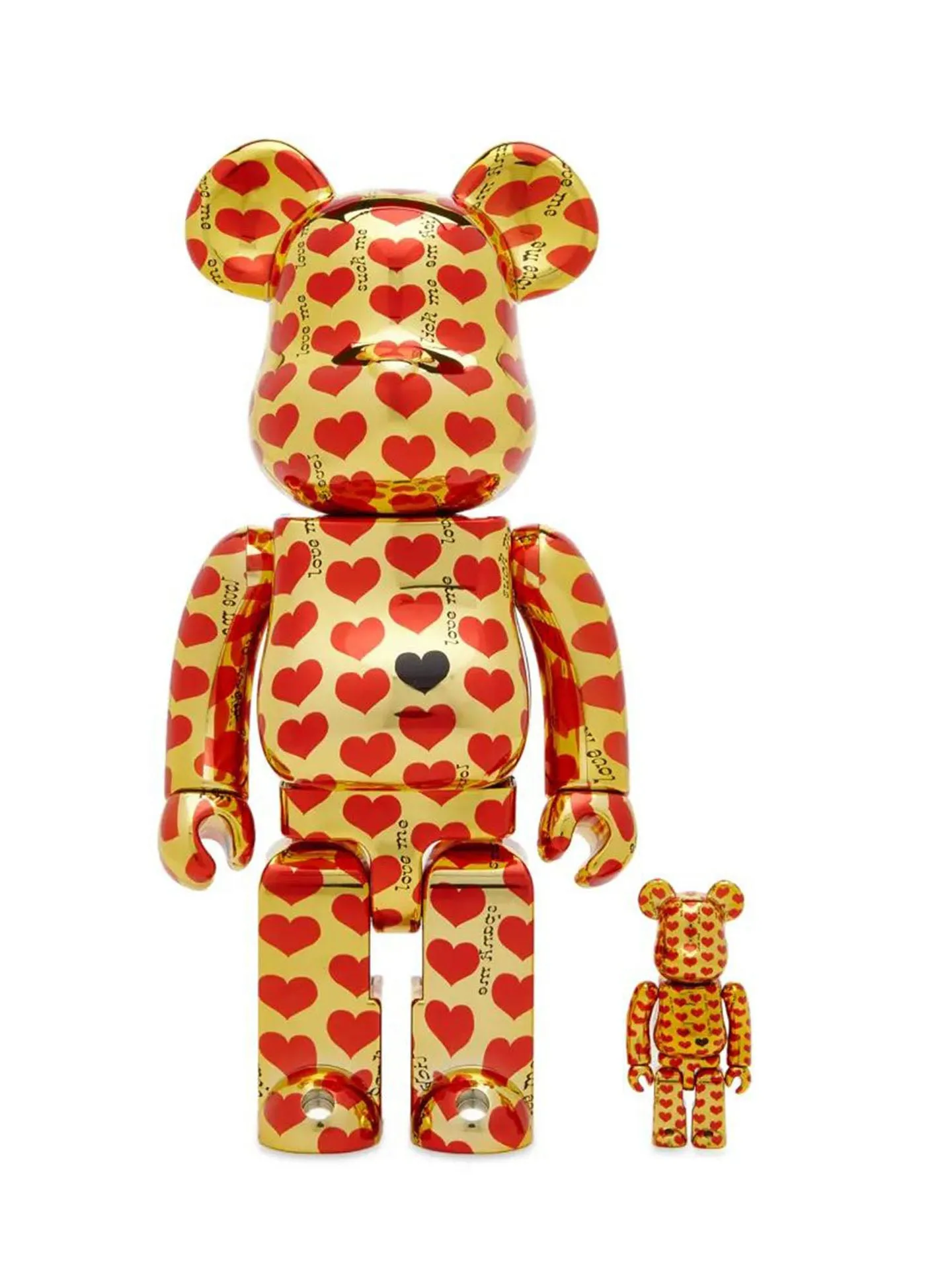 BE@RBRICK 400% und 100% - Gold Heart - Hide