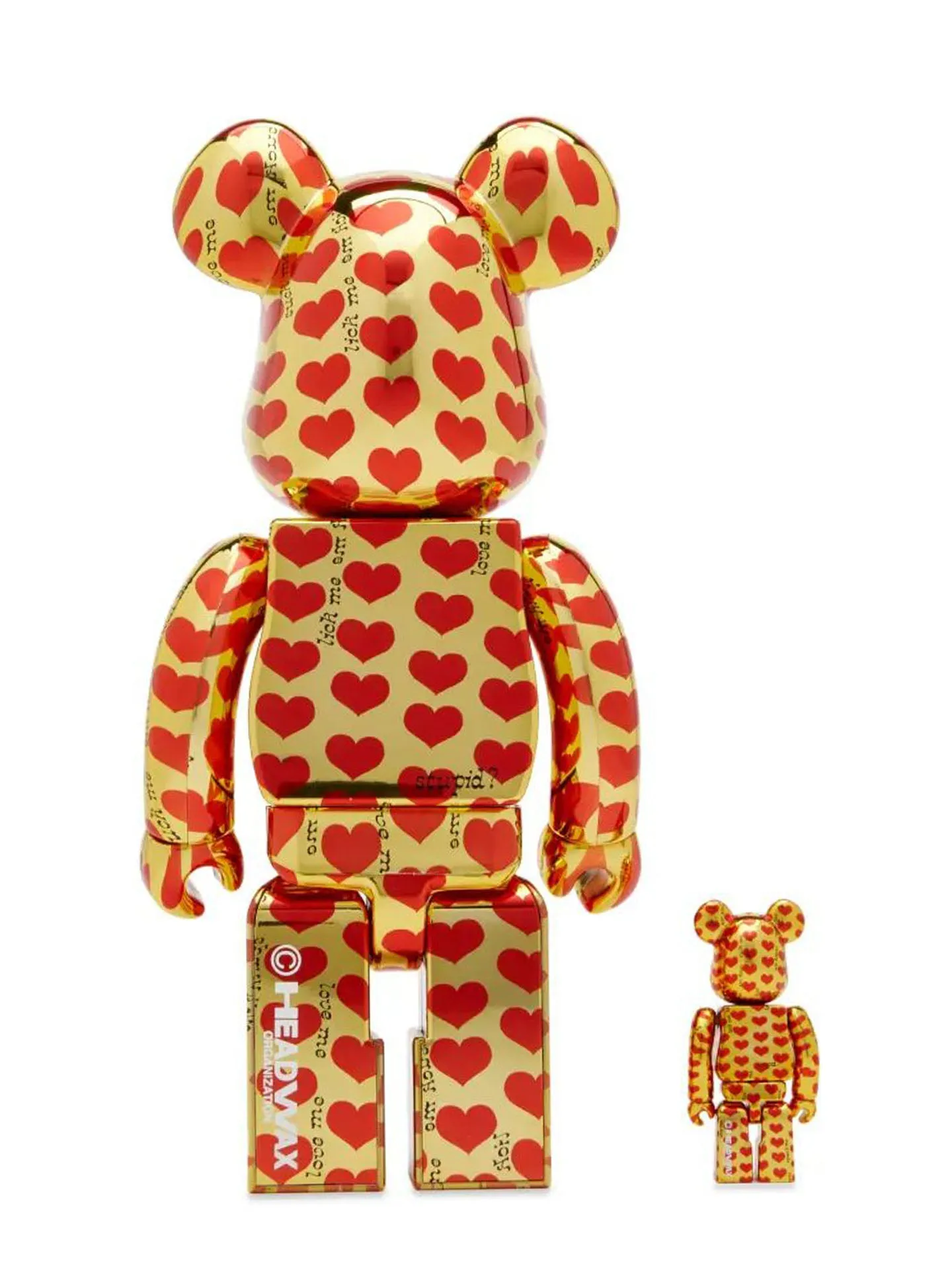 BE@RBRICK 400% und 100% - Gold Heart - Hide