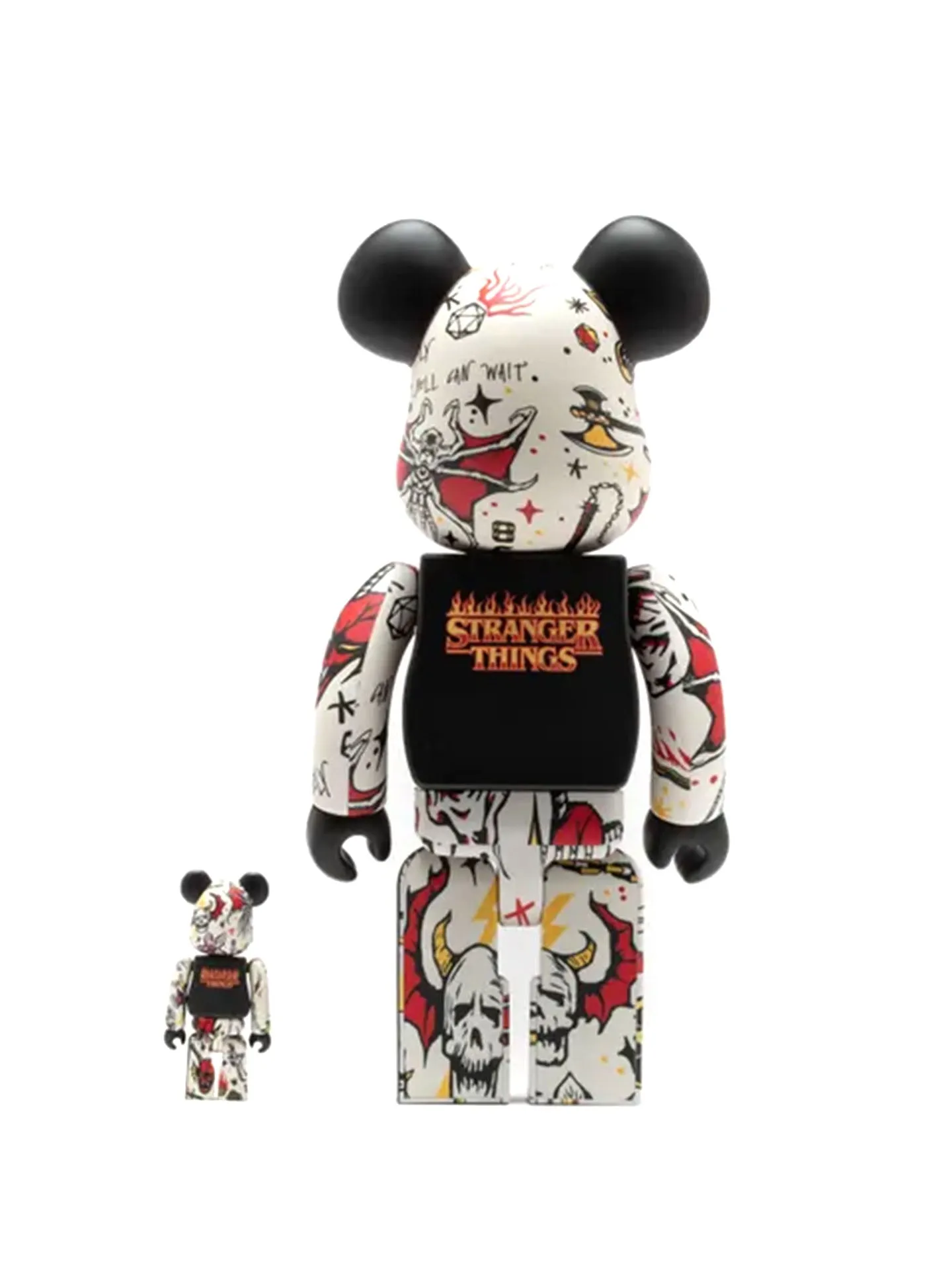 BE@RBRICK 400% und 100% - Stranger Things Hellfire Club