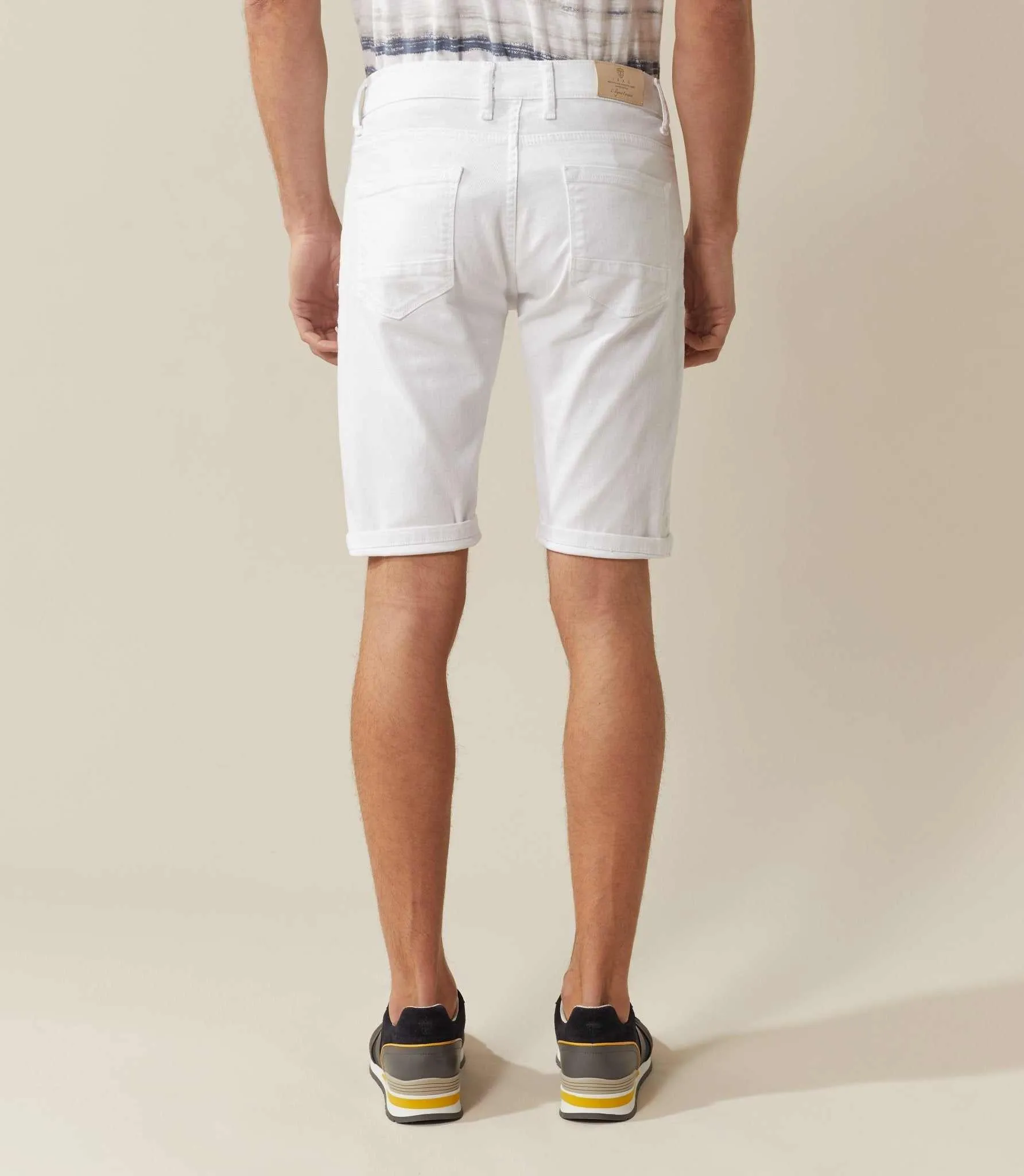 Bermuda slim blanc "Venada"