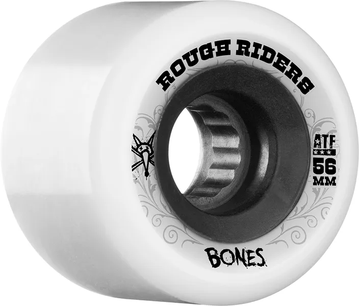 BONES WHEELS (JEU DE 4) ATF ROUGHRIDERS 56MM