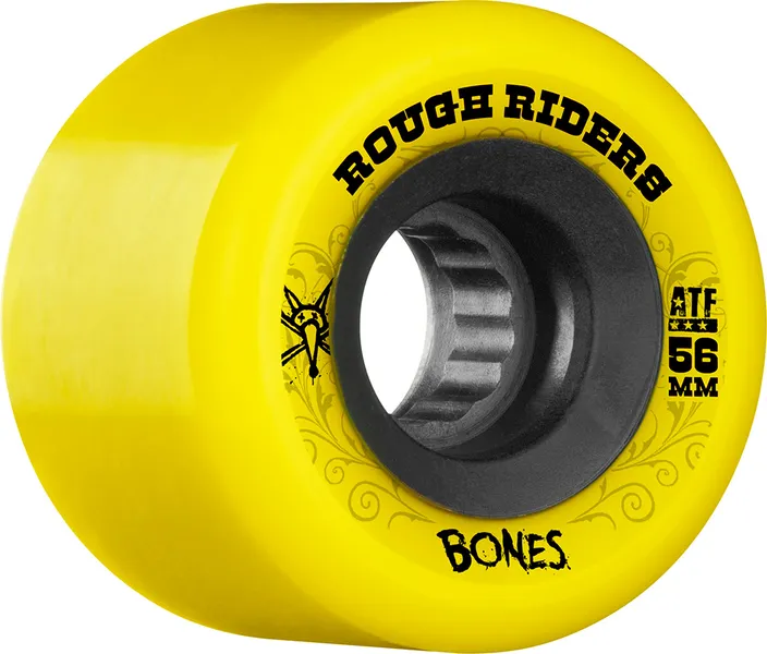 BONES WHEELS (JEU DE 4) ATF ROUGHRIDERS 56MM