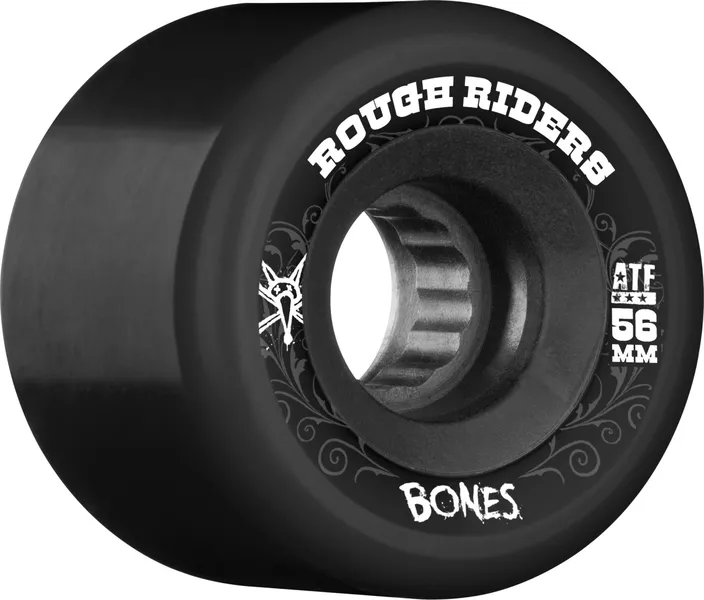 BONES WHEELS (JEU DE 4) ATF ROUGHRIDERS 56MM