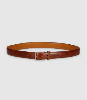 Ceinture 35mm ajustable en patine marron clair CALCAZAR