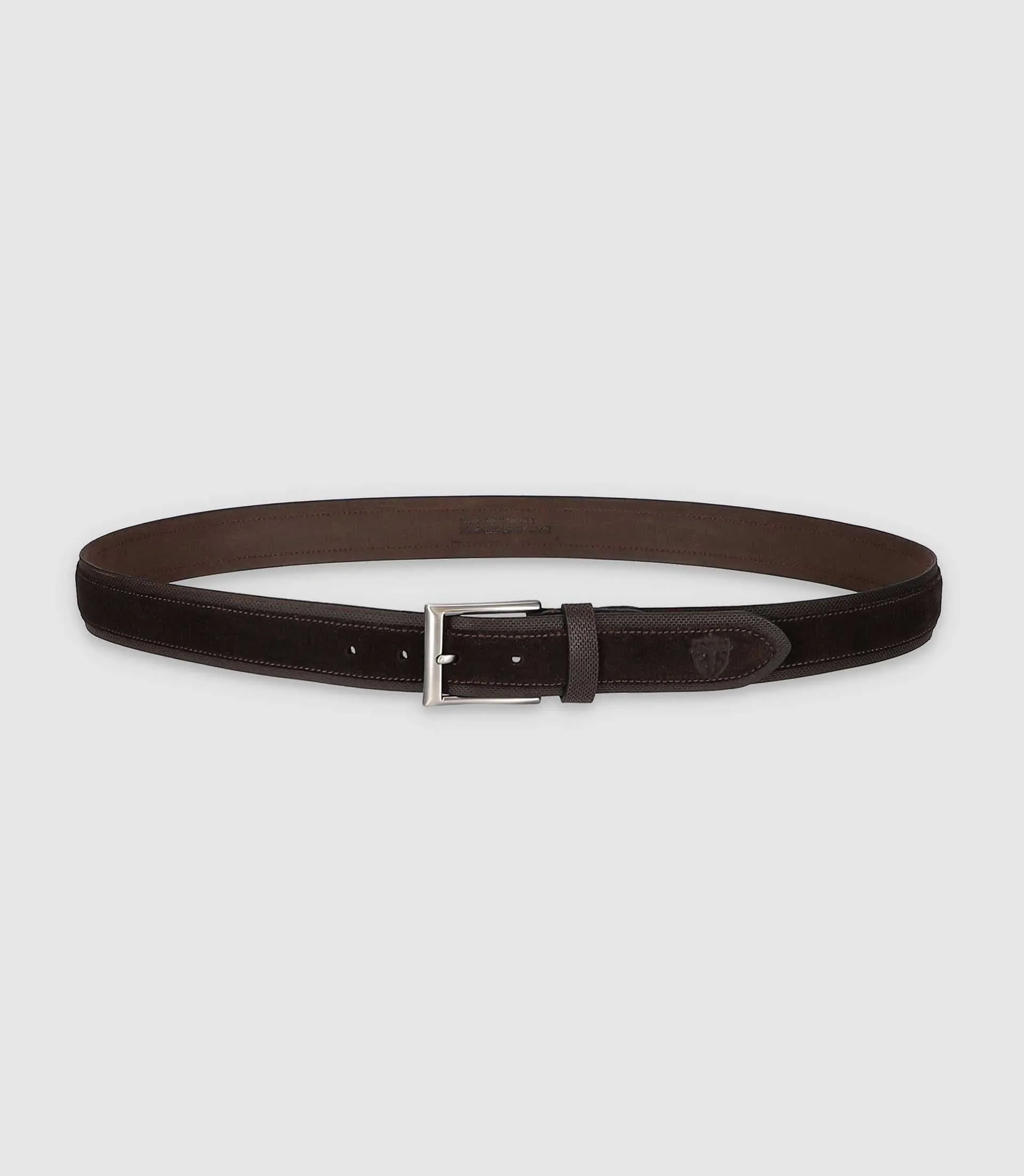 Ceinture 35mm en cuir marron CYANG