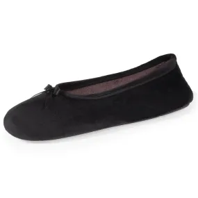 Chaussons ballerines Femme Noir/Pois