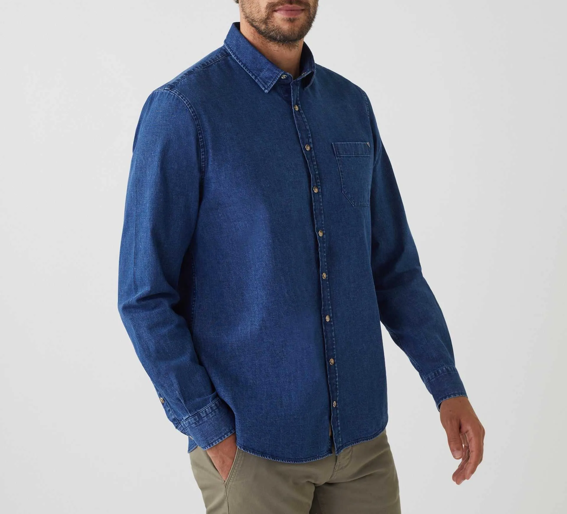 Chemise casual  denim bleu "Alba"