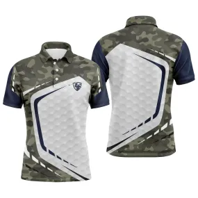 Chiptshirts - Polo De Golf, Cadeau Original Pour Fans De Golf, Polo de Sport Homme et Femme, Motifs Camouflage, Balle de Golf, Logo de Golf - CTS26052208