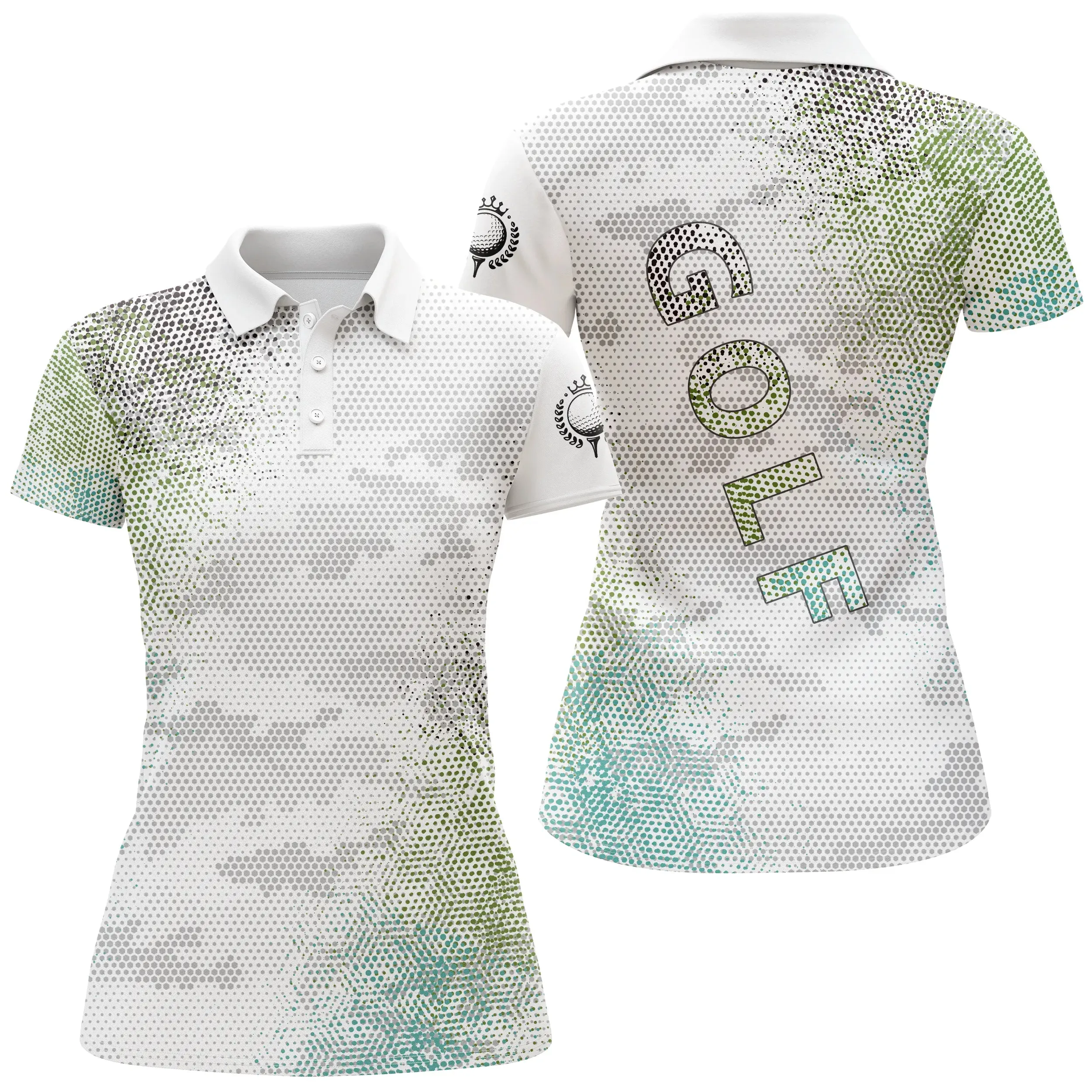 Chiptshirts - Polo De Golf, Cadeau Original Pour Fans De Golf, Polo de Sport Homme et Femme, Motifs Camouflage Noir et Blanc - CTS26052229