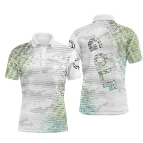 Chiptshirts - Polo De Golf, Cadeau Original Pour Fans De Golf, Polo de Sport Homme et Femme, Motifs Camouflage Noir et Blanc - CTS26052229