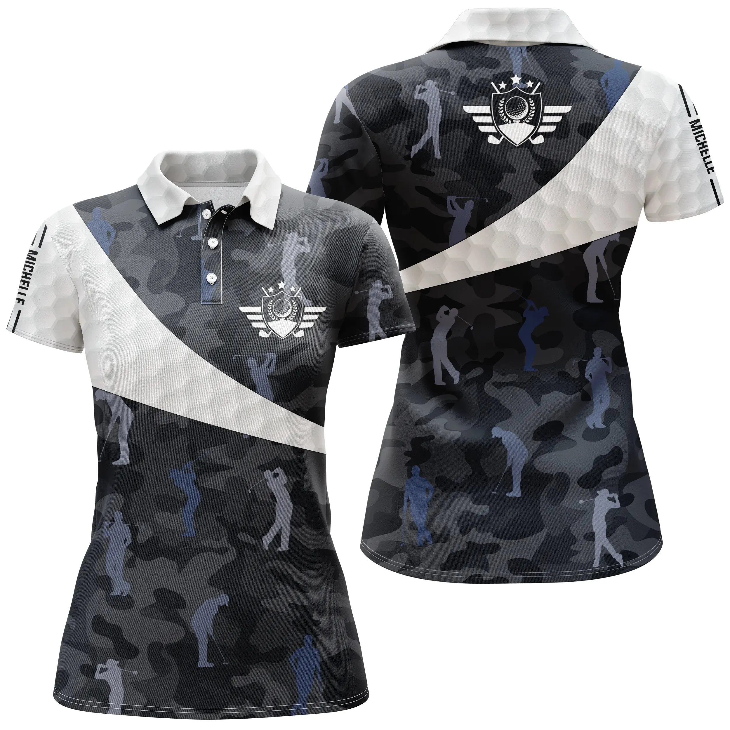 Chiptshirts - Polo De Golf, Cadeau Personnalisé Pour Fans De Golf, Polo à Séchage Rapide Homme Femme, Motifs Camouflage Golf - CTS25052204