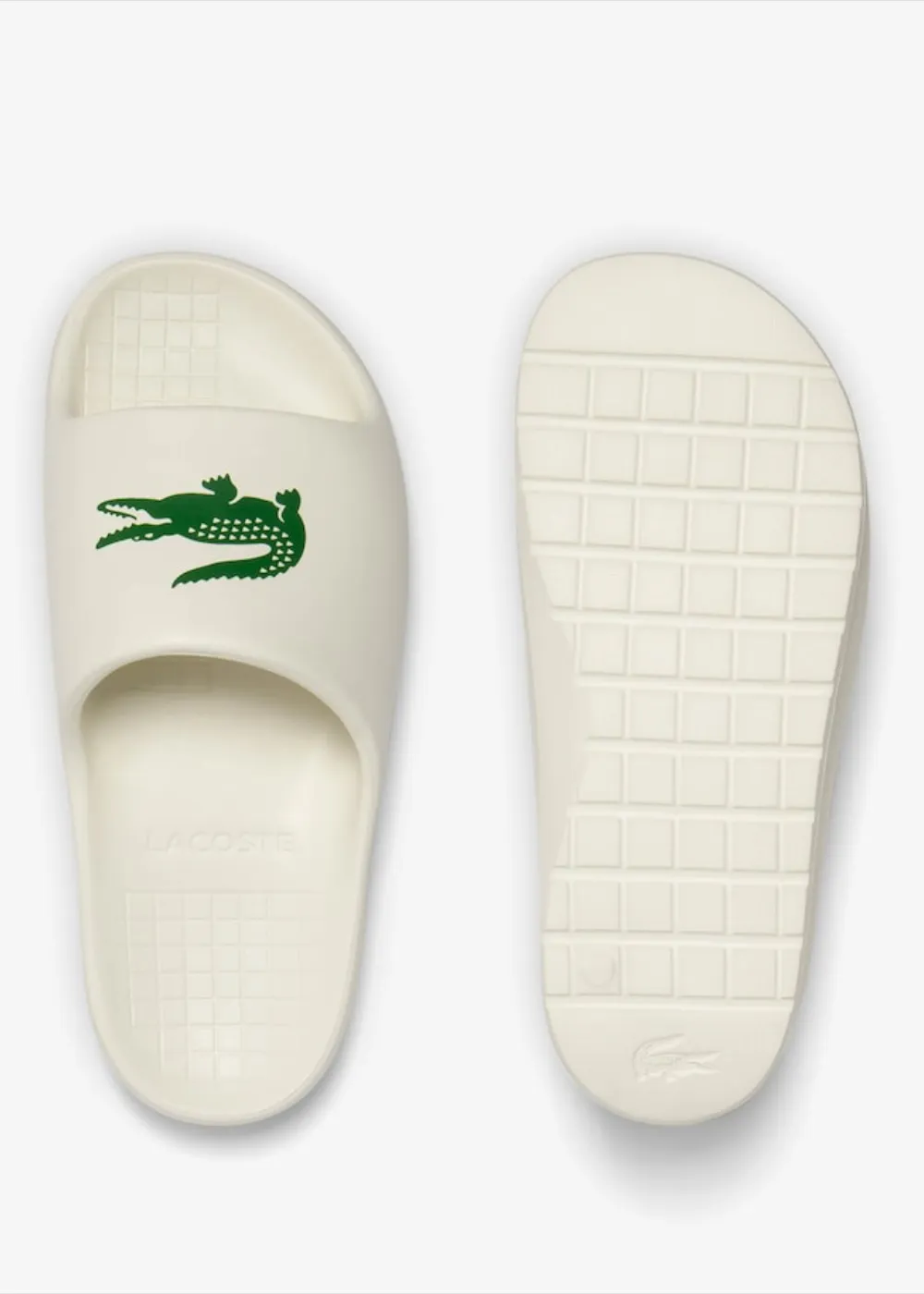 Claquettes Lacoste serve slide 2.0 blanche