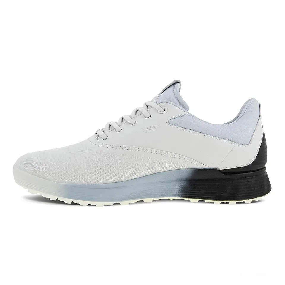 Ecco Chaussures de golf S-Three Blanche Bleu