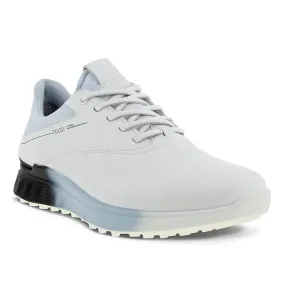 Ecco Chaussures de golf S-Three Blanche Bleu