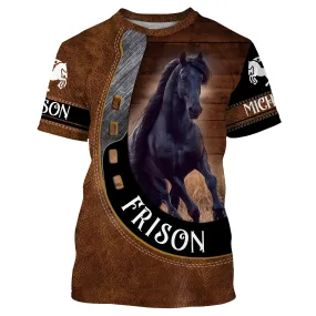 Frison Cheval, Race de Chevaux de Selle, Cadeau Personnalisé équitation, Chevaux Passion, Frison d'Amour - CT05072206