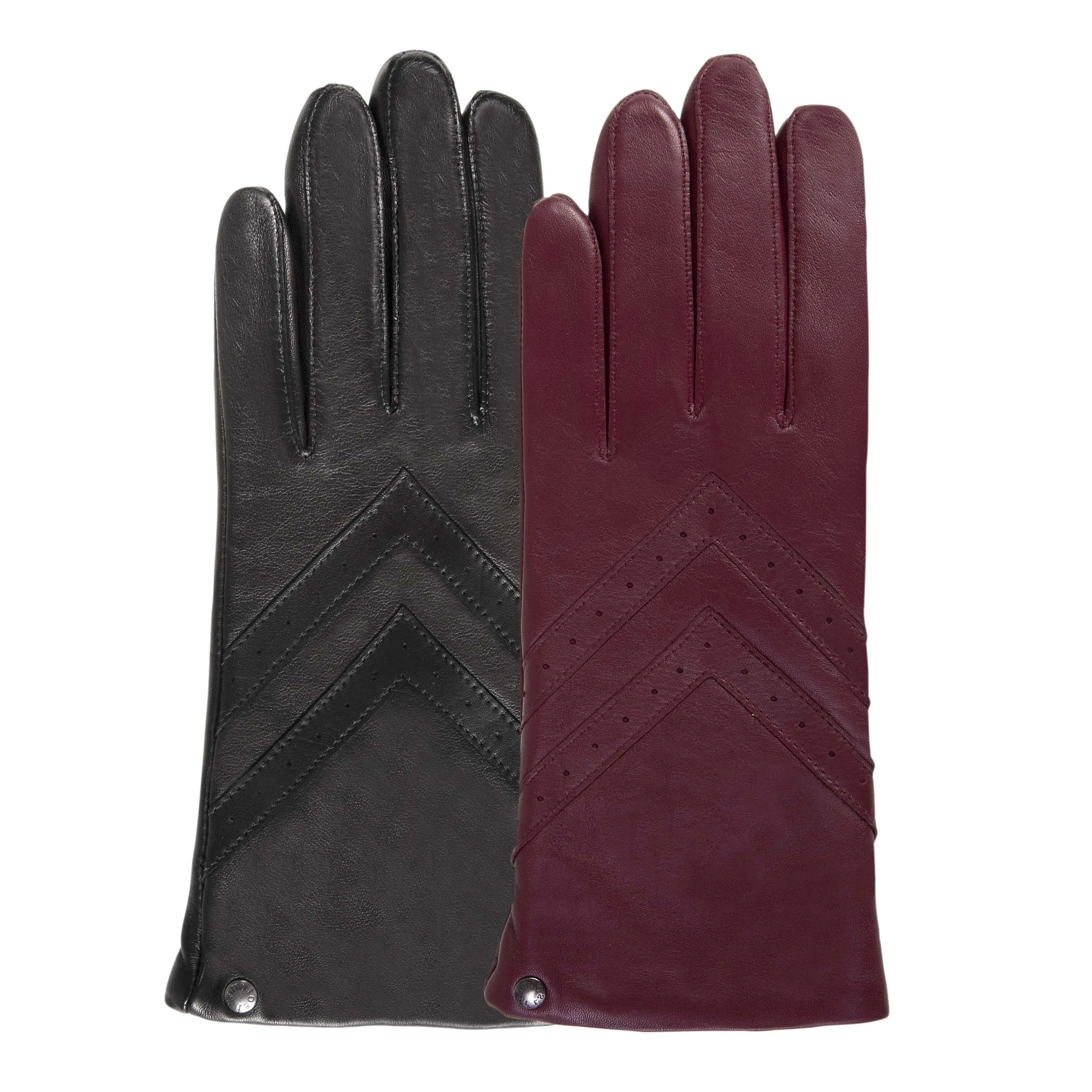 Gants Femme chevrons Noir