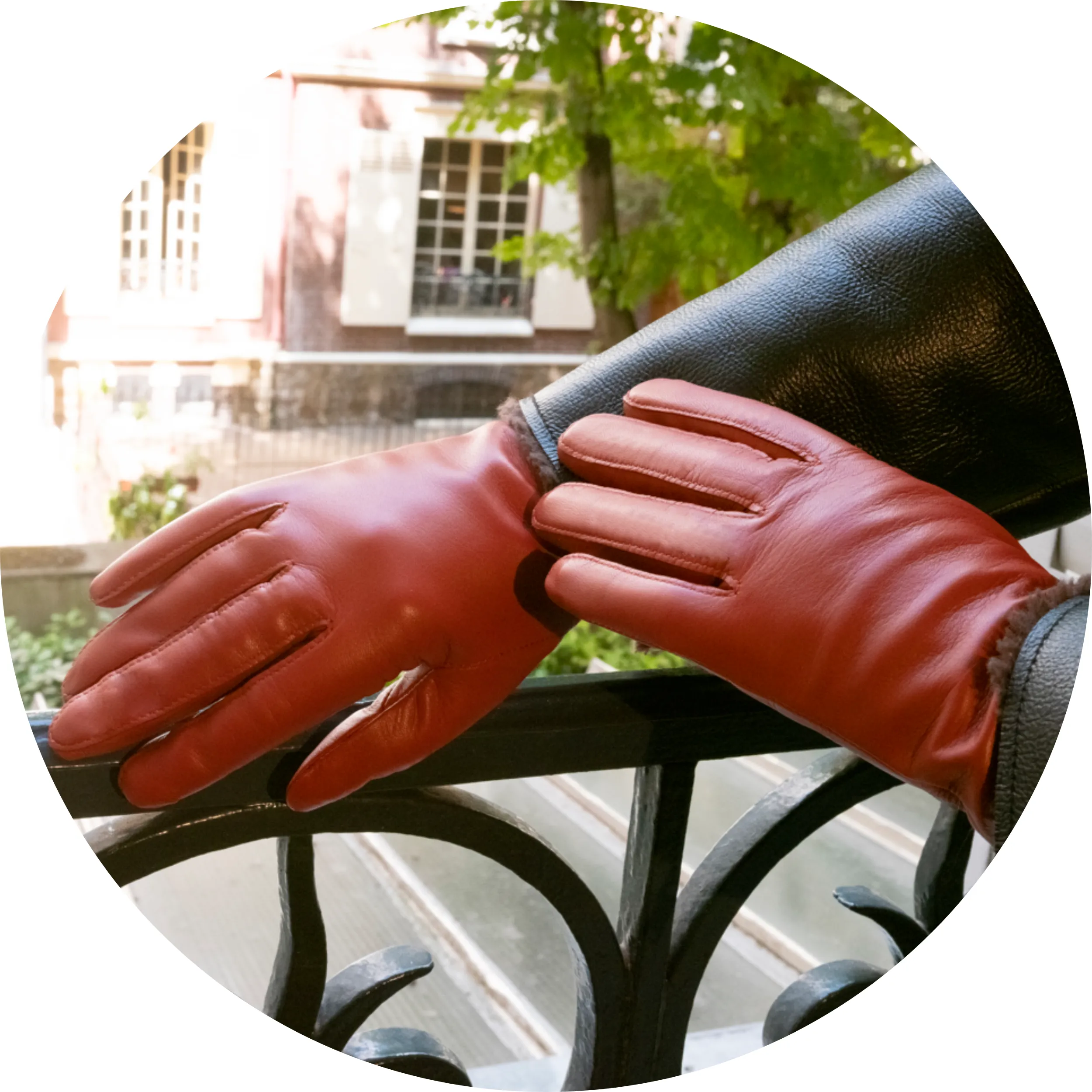 Gants Femme cuir Mandarine