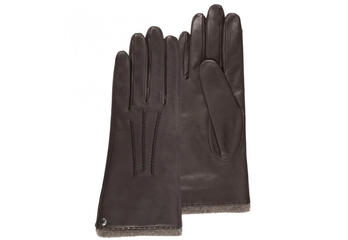 Gants Femme en cuir doublé cachemire 68602