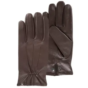 Gants Homme tactiles Cuir Marron