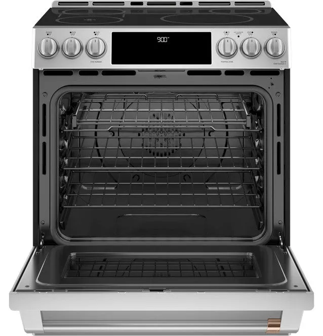 GE Cafe 30 Smart Slide-In, Front-Control, Induction and Convection Range with In-Oven Camera