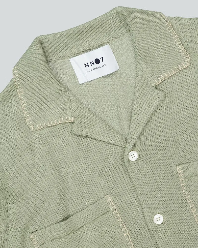 HENRY 6535 SHIRT PALE GREEN