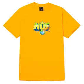 HUF T-SHIRT HUFADELIC SS GOLD