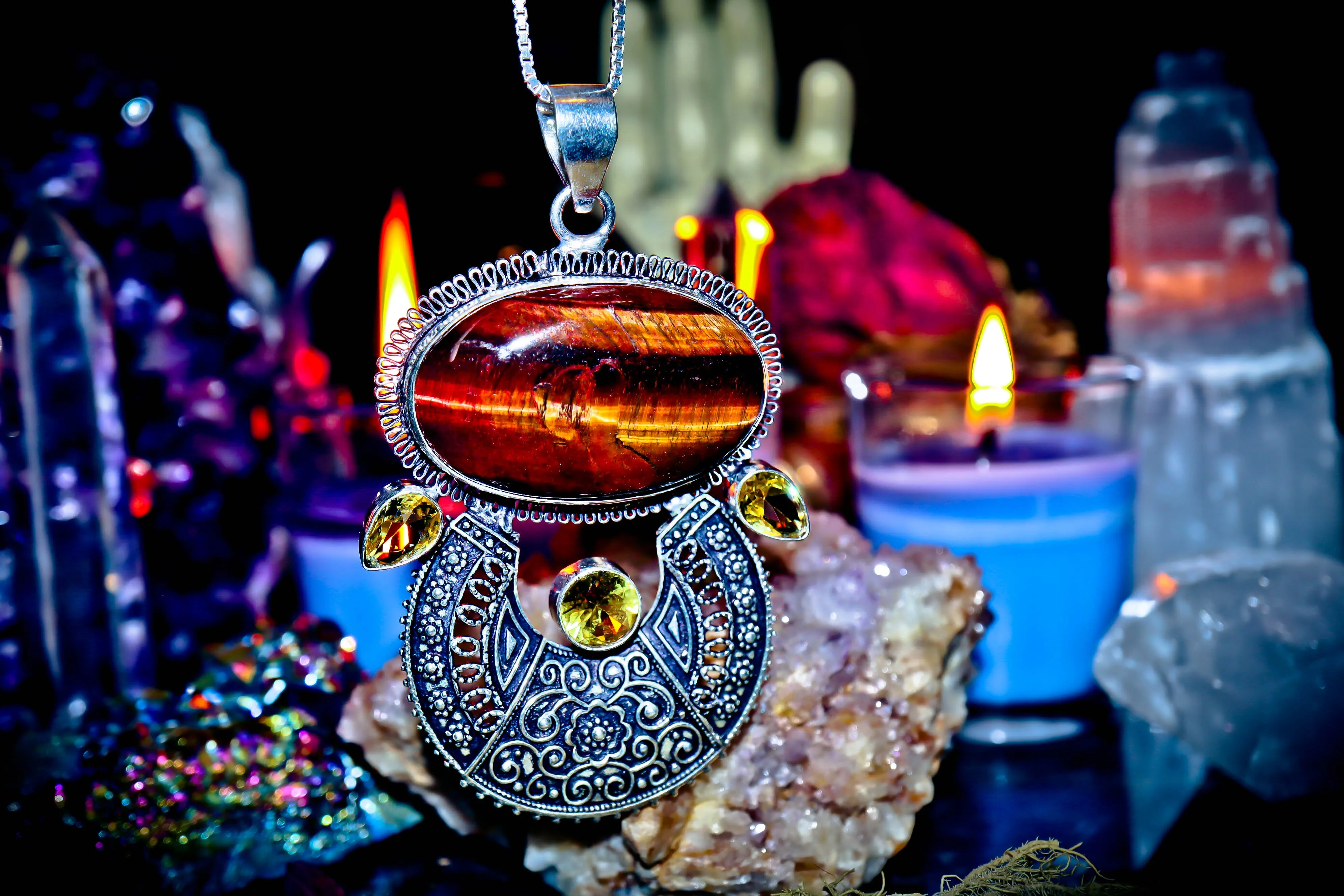 **ILLUMINATI** AMUN RA God of AL-ATUN Illuminati Egyptian Arabic Marid Djinn ANCIENT Artifact Stone Haunted Genie Spirit Vessel ~ Secret Society BILLIONAIRE WEALTH .925! ~ HUGE Amulet! **RARE**