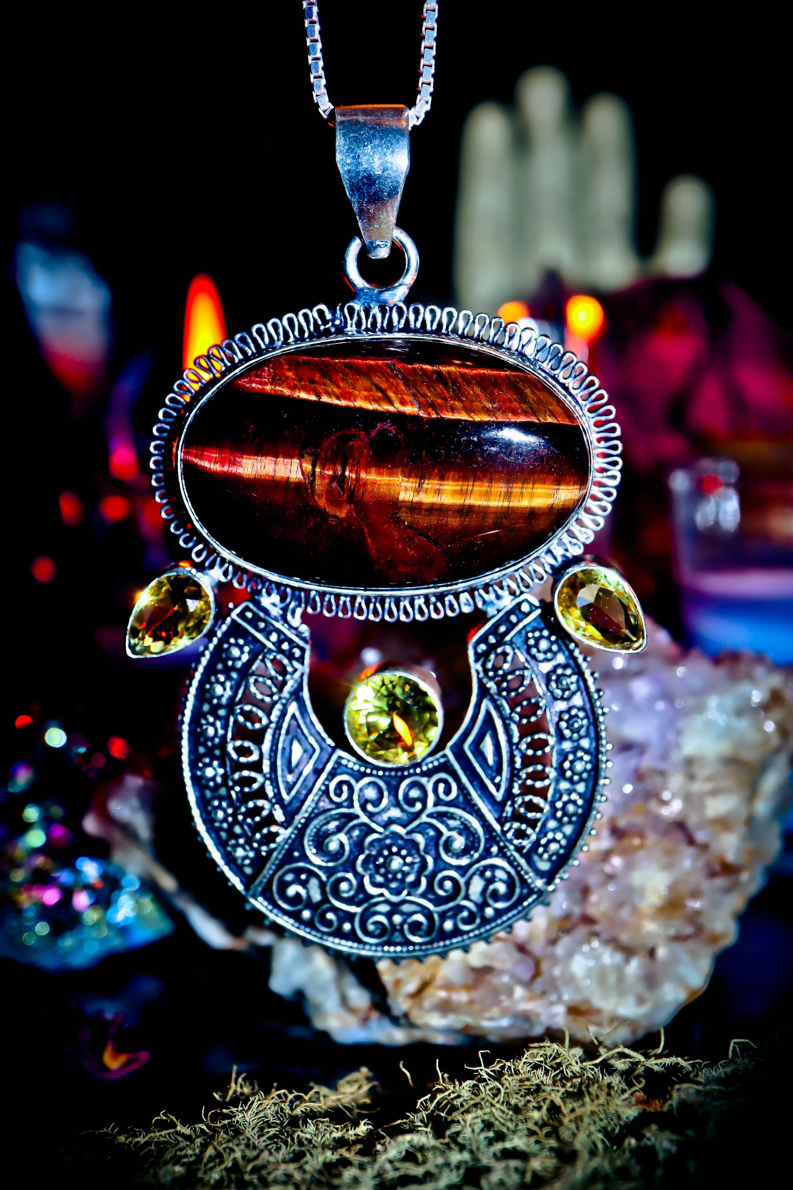 **ILLUMINATI** AMUN RA God of AL-ATUN Illuminati Egyptian Arabic Marid Djinn ANCIENT Artifact Stone Haunted Genie Spirit Vessel ~ Secret Society BILLIONAIRE WEALTH .925! ~ HUGE Amulet! **RARE**