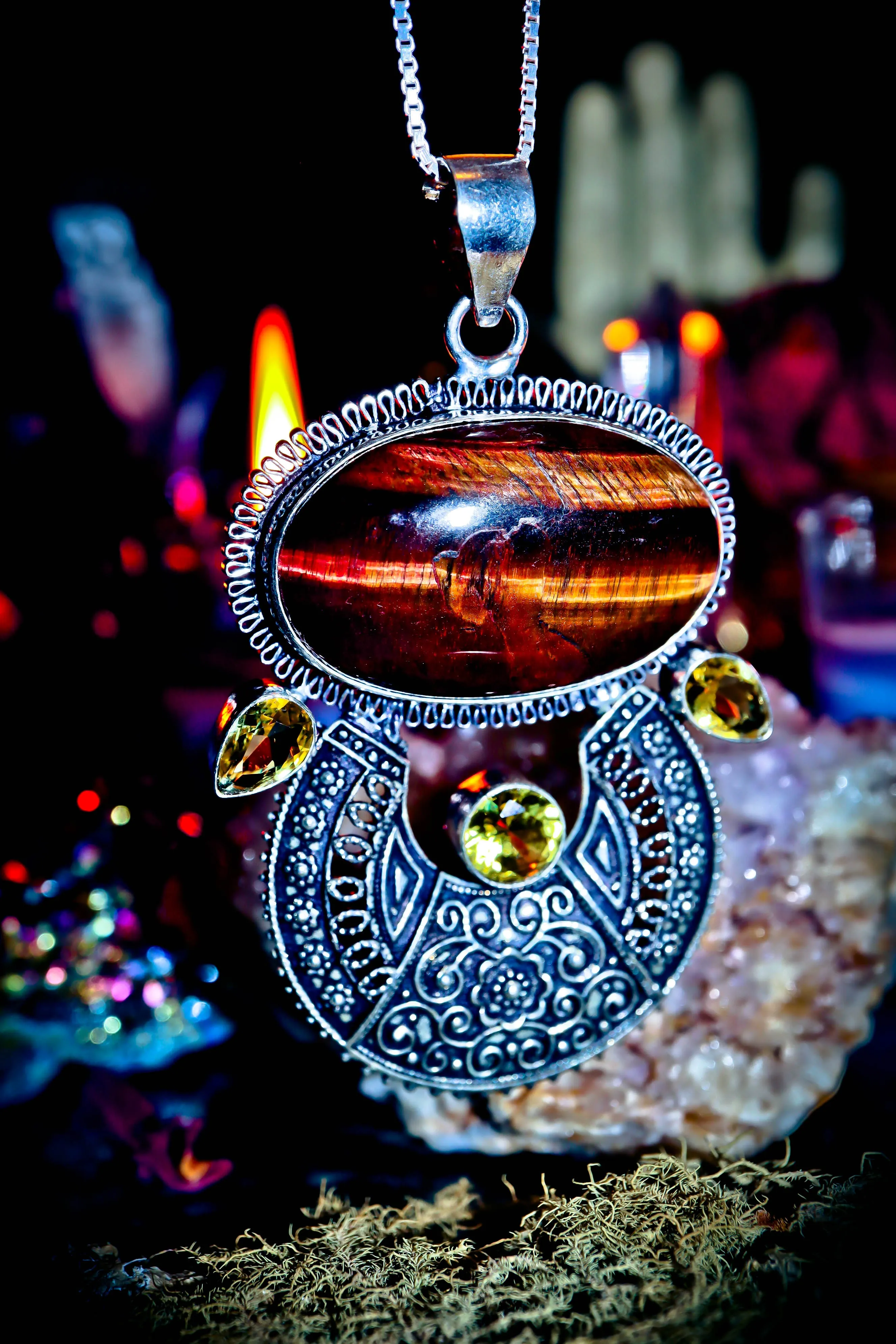 **ILLUMINATI** AMUN RA God of AL-ATUN Illuminati Egyptian Arabic Marid Djinn ANCIENT Artifact Stone Haunted Genie Spirit Vessel ~ Secret Society BILLIONAIRE WEALTH .925! ~ HUGE Amulet! **RARE**