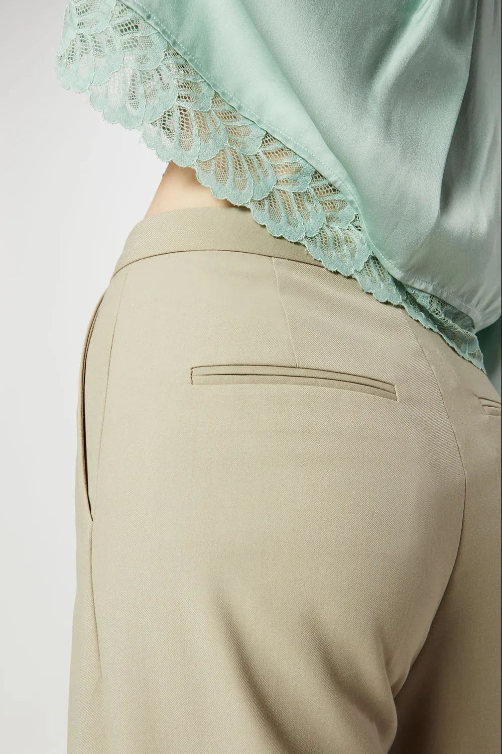 ISABELLE BLANCHE PANTALONE SARTORIALE BEIGE