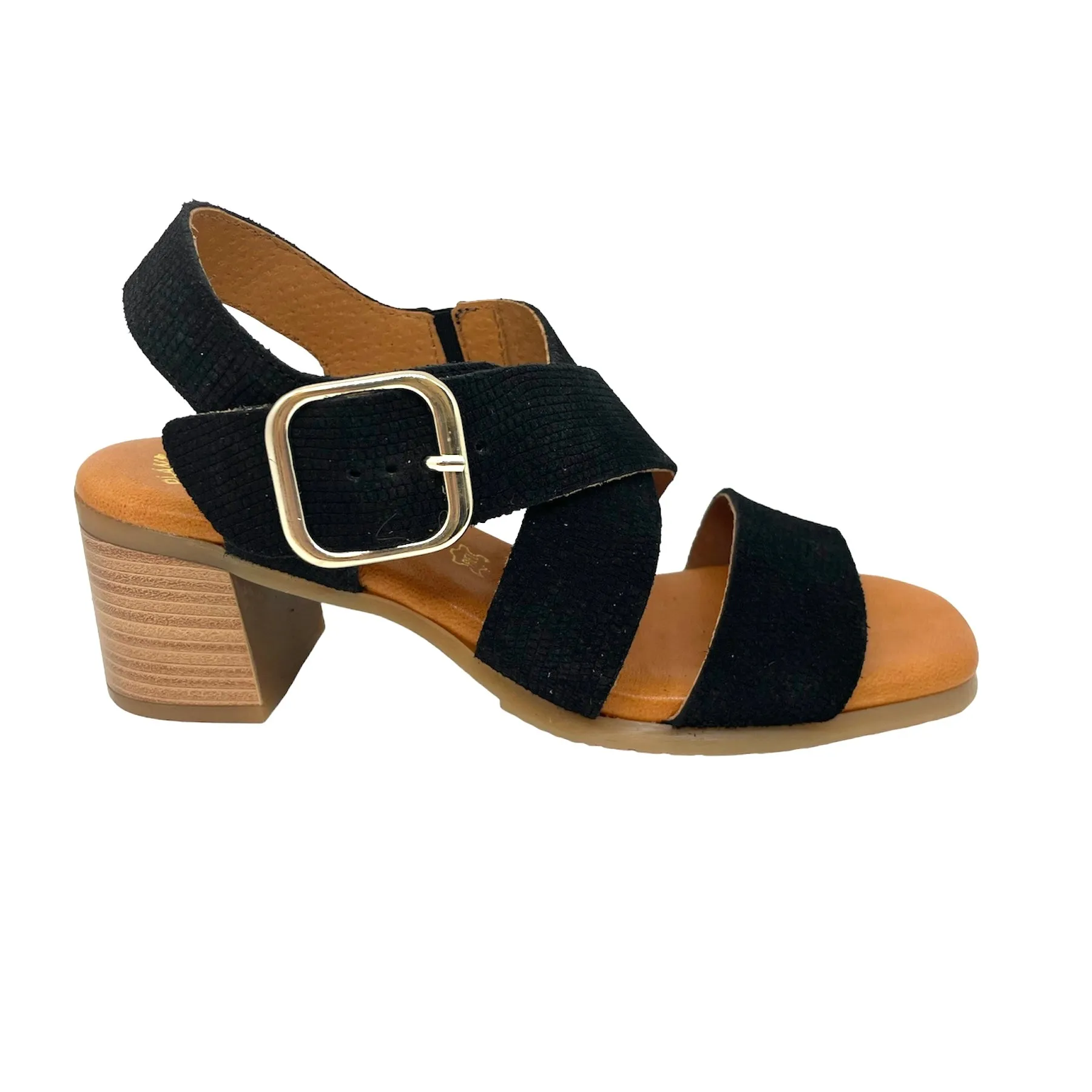 KAOLA 1970 Noir Nu pied sandales