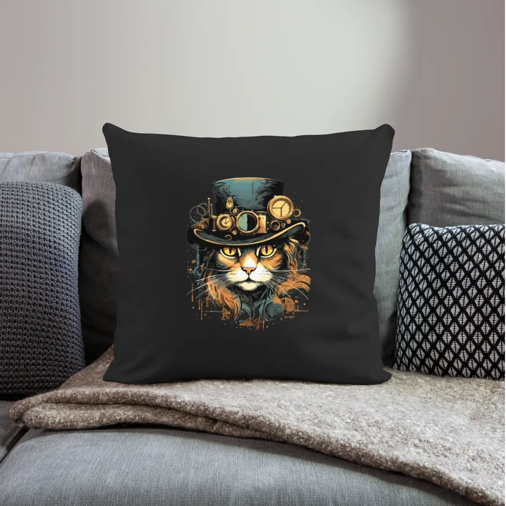 Kissenbezug 45x45cm mit Katzenmotiv "Steampunk Cat"