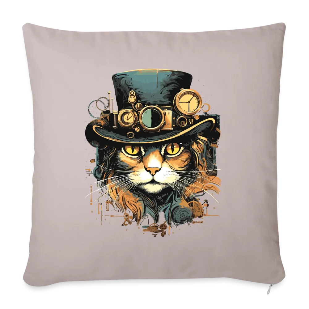 Kissenbezug 45x45cm mit Katzenmotiv "Steampunk Cat"