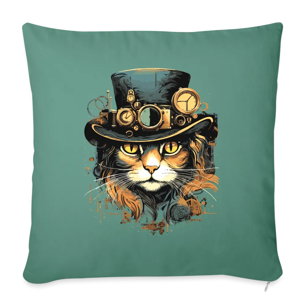 Kissenbezug 45x45cm mit Katzenmotiv "Steampunk Cat"