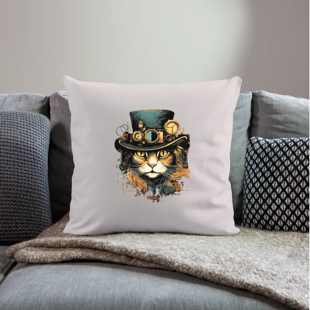 Kissenbezug 45x45cm mit Katzenmotiv "Steampunk Cat"