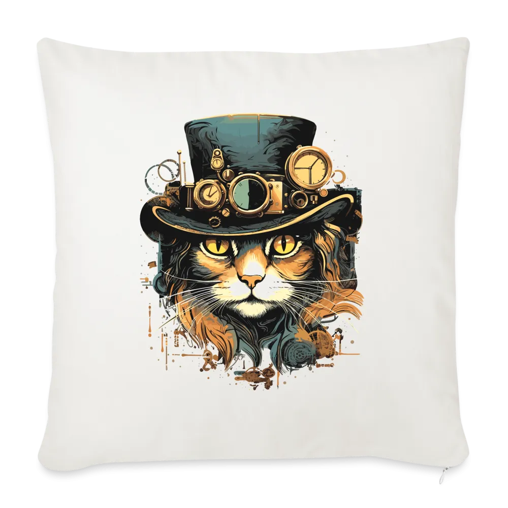 Kissenbezug 45x45cm mit Katzenmotiv "Steampunk Cat"