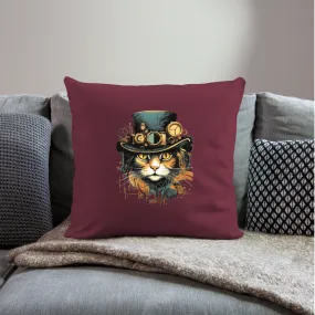 Kissenbezug 45x45cm mit Katzenmotiv "Steampunk Cat"