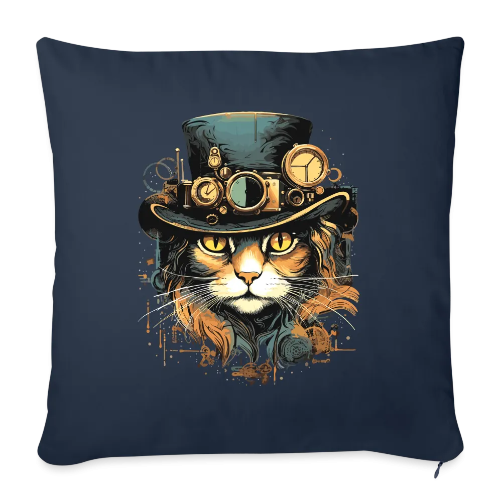 Kissenbezug 45x45cm mit Katzenmotiv "Steampunk Cat"