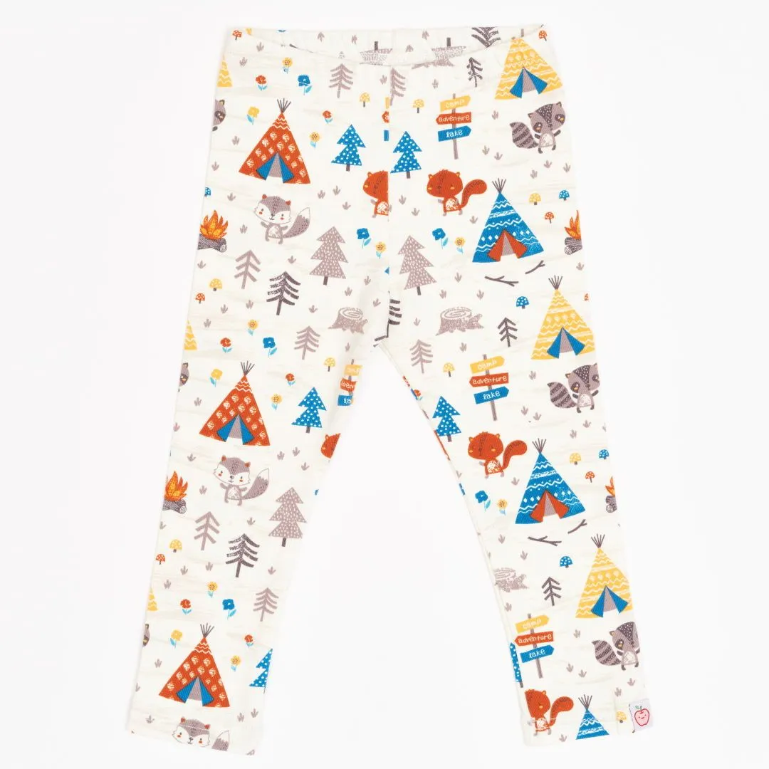 Leggings "Adventure Camp" - 95% organic cotton, 5% elastane