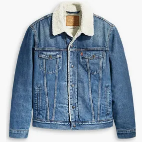 LEVI'S MEN'S TYPE 3 SHERPA TRUCKER JACKET - FABLE