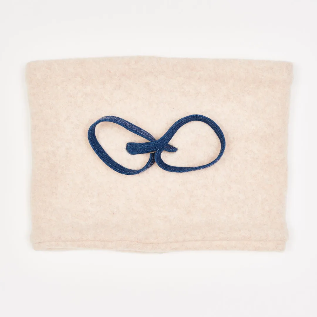 Lined Neck warmer "Fleece Nude Marl|Indigo"